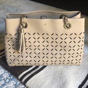 Kate Spade leather laser cut out shoulder …